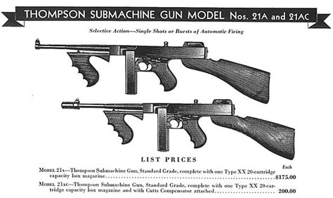 The Thompson Submachine Gun Id Guide Part I The Colt And Savage 1921