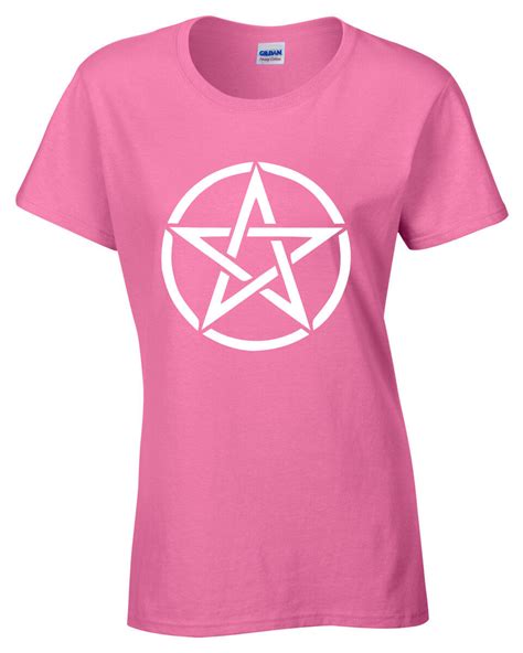 Pentagram T Shirt Womens S 5xl Goth Rock Punk Metal Gothic Biker