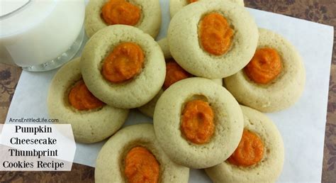 Pumpkin Cheesecake Thumbprint Cookies Recipe