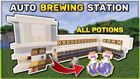 Minecraft Auto Potion Brewer Fast Easy Potions Youtube