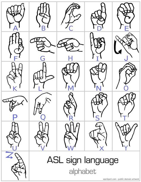 18 Printable Asl Charts Sign Language Alphabet Sign Language Chart