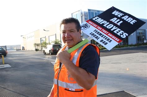 Port Truck Drivers On Strike Again In Long Beach And Los Angeles