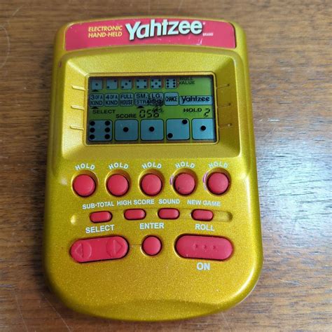 Yahtzee Gold Electronic Handheld Game Hasbro 2002 Tested Read Ebay