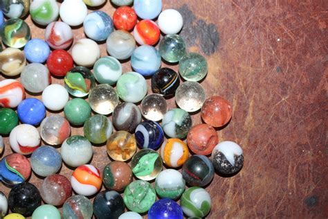 111 Vintage Glass Marbles Collection