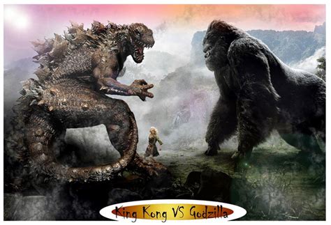 Научная фантастика, фильм ужасов, боевик. King Kong VS Godzilla by darkriddle1 on DeviantArt