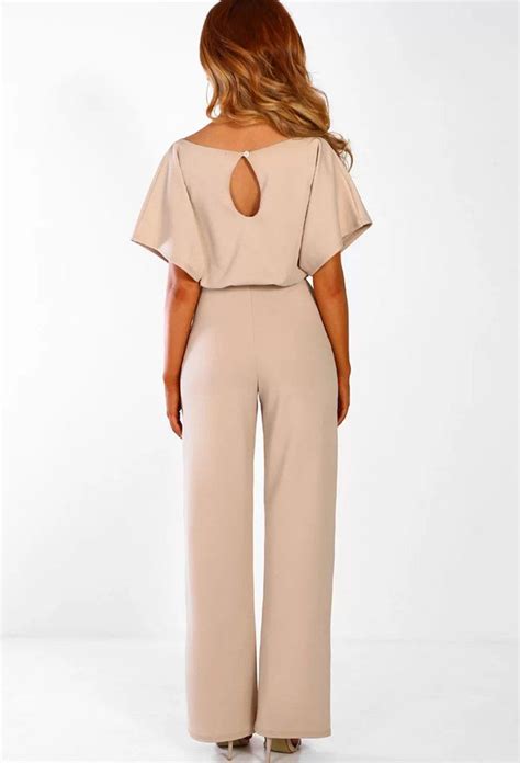 lace up plus size formal jumpsuits for wedding elegant summer red plus size loose women bandage