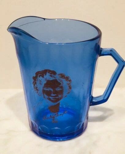 1930s Shirley Temple Cobalt Blue Glass Creamer Pitcher By Hazel Atlas 4