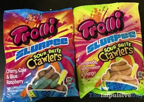 The kitchen flavor bombs vs cherry. Trolli Slurpee Sour Brite Crawlers | Gummy sweets, Sour ...
