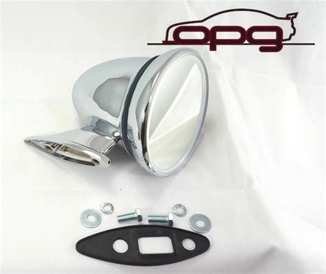 Classic Chrome Pair Bullet Mirror 4 For Mgb Ac Cobra Sunbeam Mini Cooper Nap