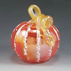 Color Striped Pumpkins | Rosetree Blown Glass