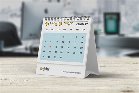 Desk Calendar Mockup On Behance