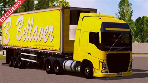 Skin Volvo FH Amarelo Bellaver Transportes EXCLUSIVO Skins Games Truck