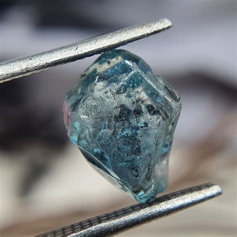 595 Ct Top Crystal Natural Blue Zircon Rough Blue Zircon Etsy