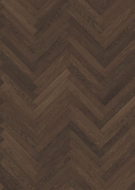 Be On Trend With This Smoked Oak Herringbone Design Flooring By Kährs