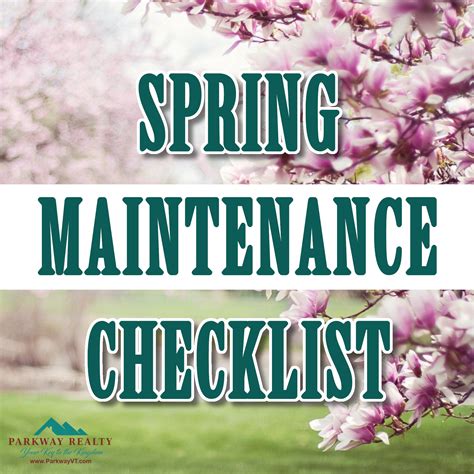 Spring Home Maintenance Checklist