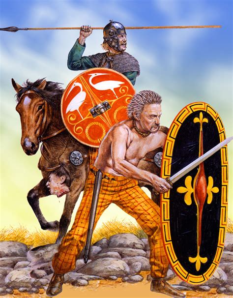 Celtic Warriors Warriors Illustration Historical Warriors Celtic Warriors