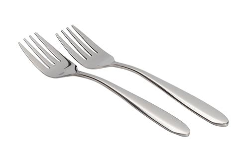 Set Of Two Large Stainless Steel Serving Forks Buffet And Banquet Style