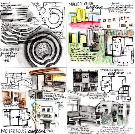 Modern Architecture Sketch Book On Risd Portfolios