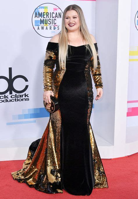 2017 Amas Kelly Clarkson Nice Dresses American Music Awards Red