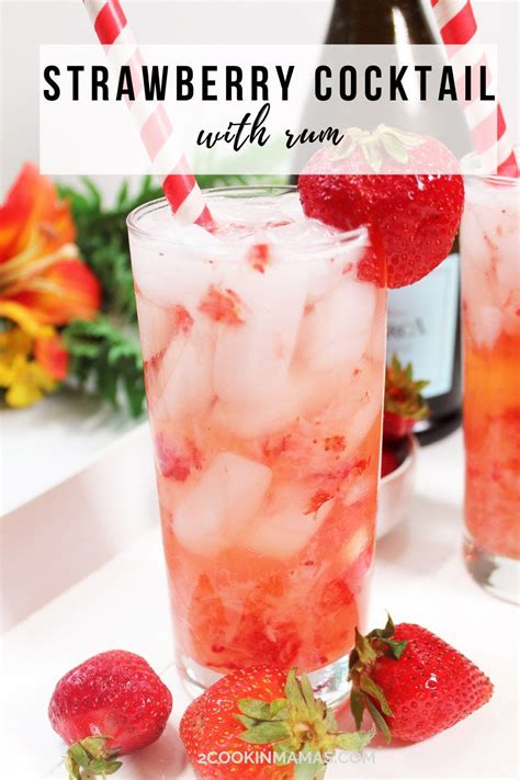 Strawberry Rum Drinks Strawberry Lemon Strawberry Puree Light Rum