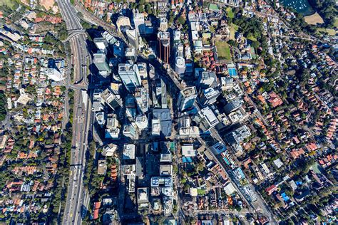 Aerial Stock Image North Sydney Vertical