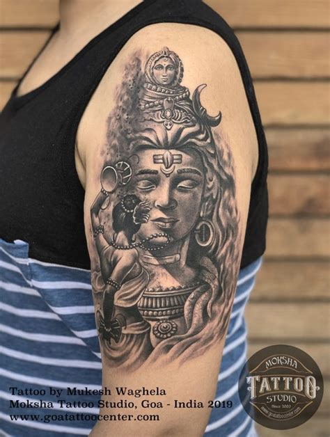 Shiva Tattoo By Mukesh Waghela At Moksha Tattoo Studio Goa India