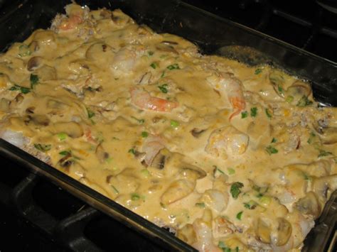 The hairy bikers' seafood pasta has plenty of all your favourite things: Creamy Seafood Casserole Low Carb) Recipe - Genius Kitchen