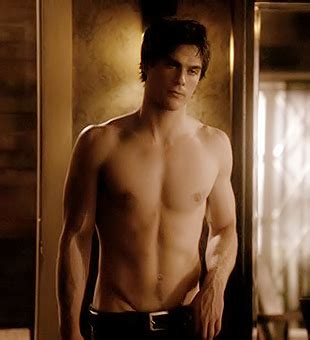 Damon Salvatore Smirk With No Shirt Hot Sex Picture