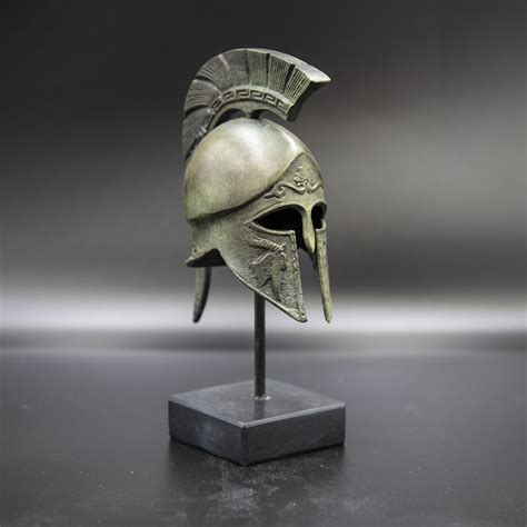 Bronze Greek Helmet Greek Key Crest Helmet Ancient Corinthian War
