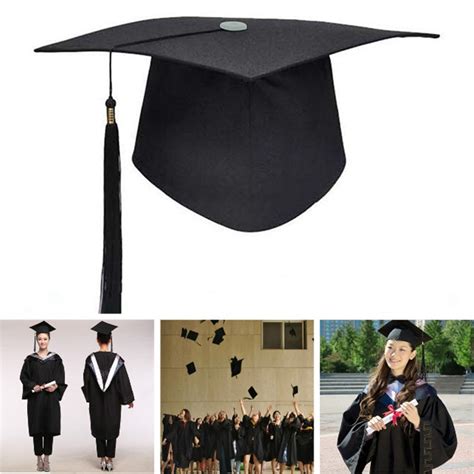 New High Quality Adult Bachelor Graduation Caps With Tassels University