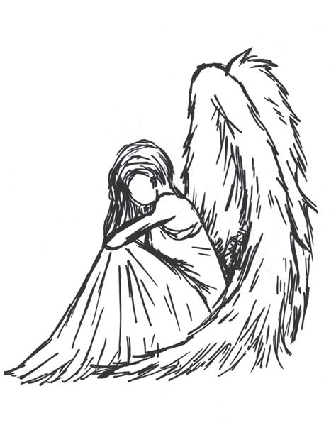 Angel Girl Drawing At Getdrawings Free Download