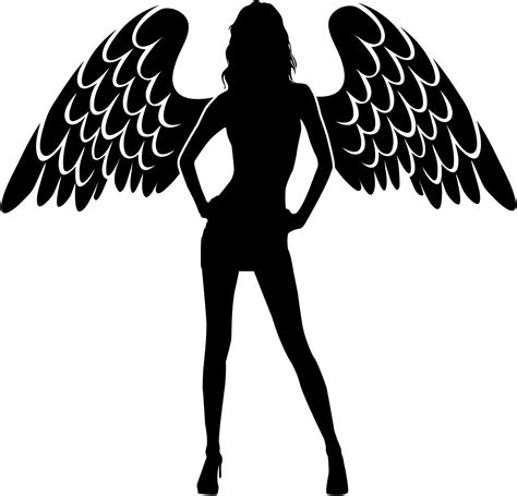 Sexy Angel Pinup Girl Wall Decals Sticker 2 Decal Stickers And Mural For Adult Room And