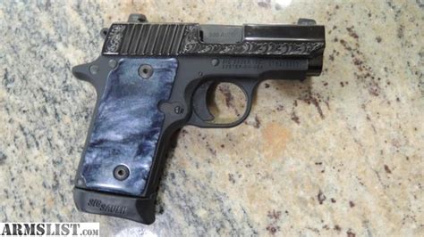 Armslist For Sale Sig Sauer P238 Black Pearl Engraved 380acp