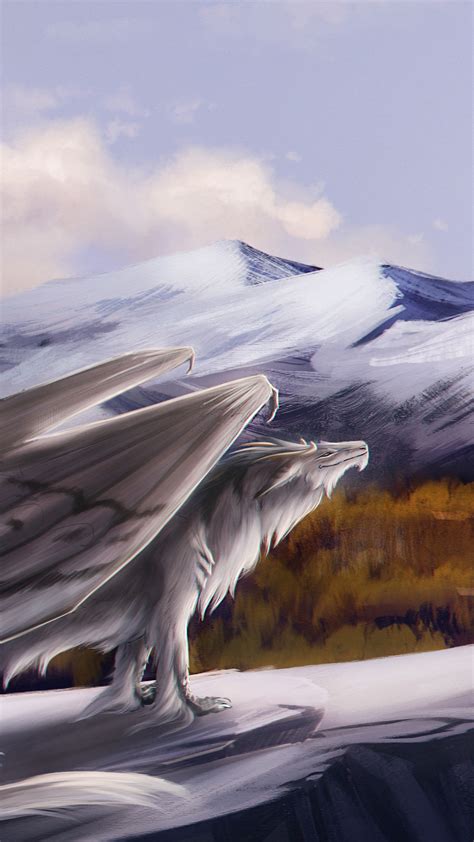 1080x1920 1080x1920 Dragon Landscape Fantasy Artist Mountain