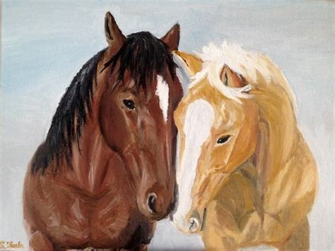 Beautiful Horse Love Painting By Susanne Haala Saatchi Art