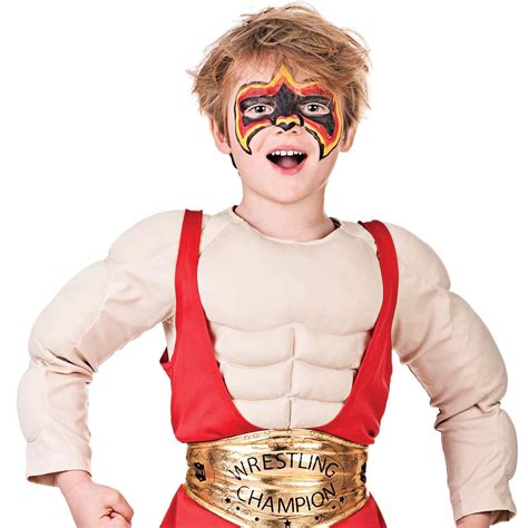 Wwe Wrestler Boys Fancy Dress Wrestling Sports Party Kids Childrens Wwf