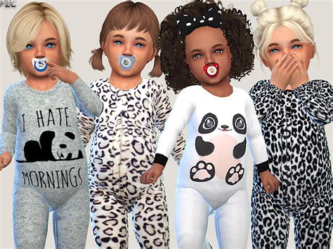 The Sims Resource Toddler Onesie Collection And Little Bear Sweater Set