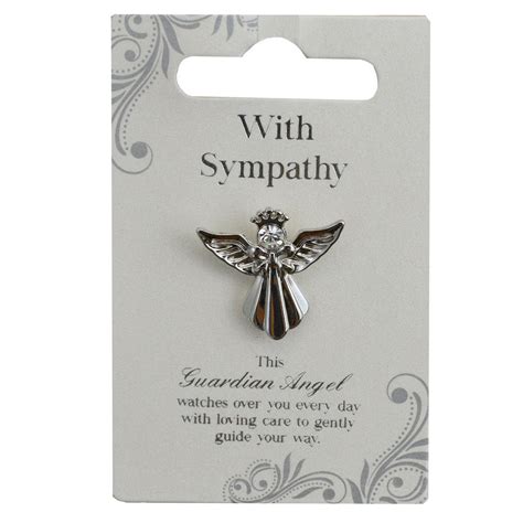 Angel Of Hope Silver Coloured Angel Pin With Gem Stone Angel Ts