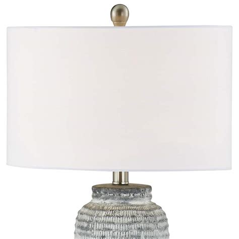 Forty West Dunn Washed Gray Ceramic Table Lamp 260h1 Lamps Plus