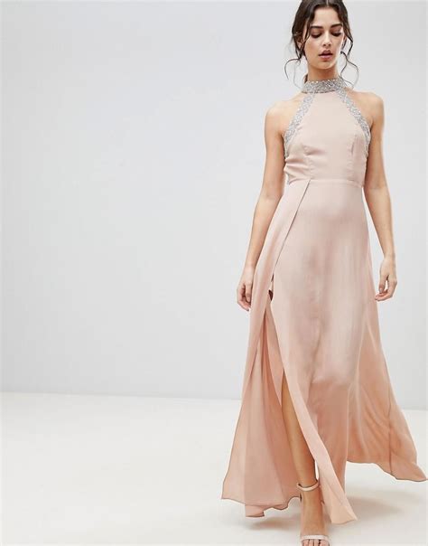 Buy Nude Pink Maxi Dress In Stock