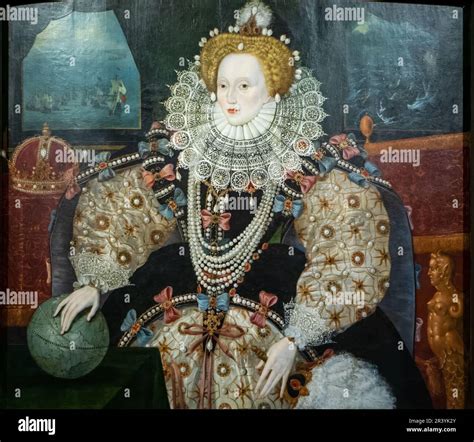 Elizabeth I 1533 1603 The Armada Portrait Painting 1588 English