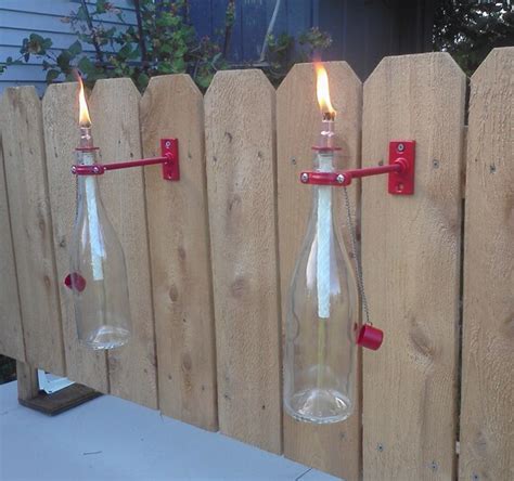 Recycled Wine Bottle Tiki Torches Hardware By Sharpcreations2010