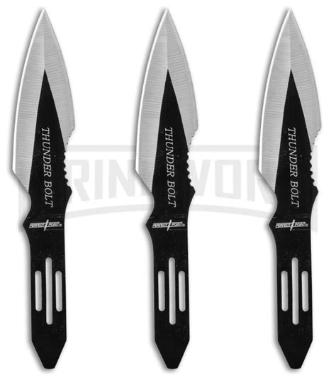 Perfect Point Thunder Bolt Throwing Knives Set Of 3 Grindworx