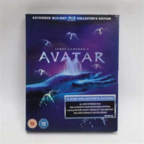 Avatar Extended Collectors Edition Blu Ray 2010 3 Disc Set Box