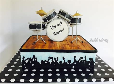 Drum Set Cake Cake By Sheelak Cakesdecor