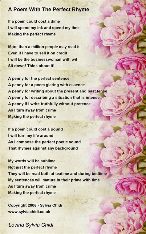 What Is A Rhyme Poem