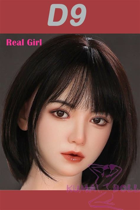 D9 Head Only Real Girl Doll Tpe Sex Doll Soft Silicone Head With Oral Function And Mouth Open