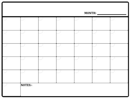 Monthly Planner You Can Write In Calendar Template 2023