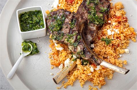 Grilled Herb Crusted Lamb Chops With Couscous California Lamb