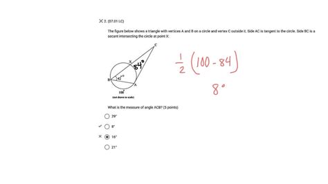 Solved The Figure Below Shows A Triangle With Vertices A And B On A